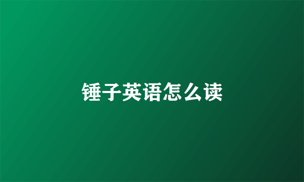 锤子英语怎么读