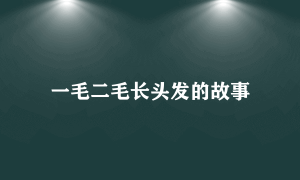 一毛二毛长头发的故事