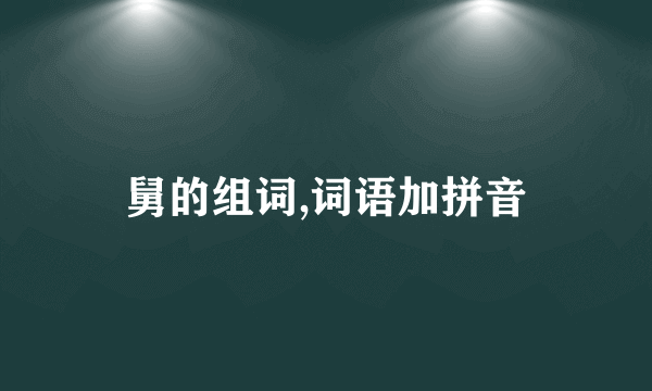 舅的组词,词语加拼音