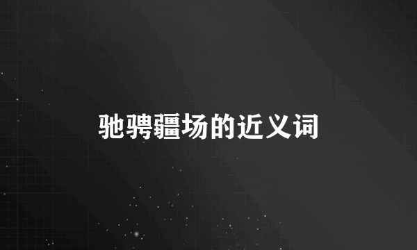 驰骋疆场的近义词