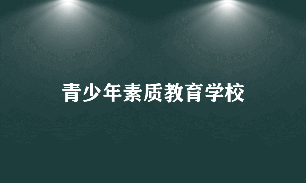青少年素质教育学校