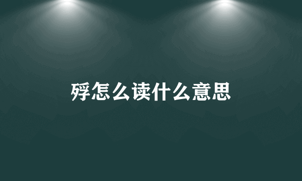 殍怎么读什么意思