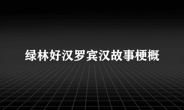 绿林好汉罗宾汉故事梗概