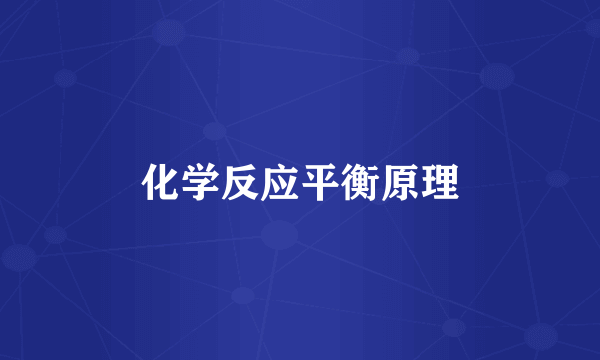 化学反应平衡原理