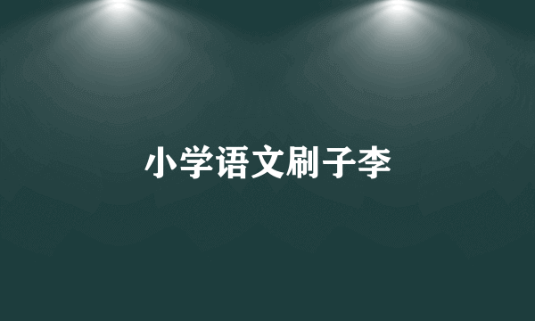 小学语文刷子李