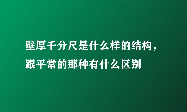 壁厚千分尺是什么样的结构，跟平常的那种有什么区别