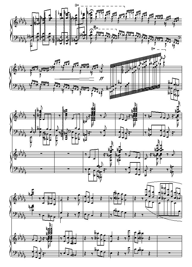 求柴科夫斯基第一钢琴协奏曲曲谱