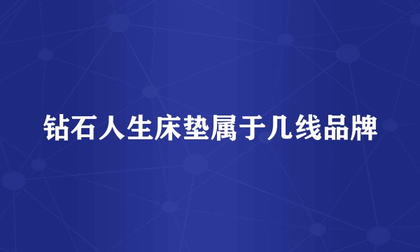 钻石人生床垫属于几线品牌