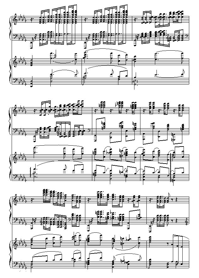 求柴科夫斯基第一钢琴协奏曲曲谱