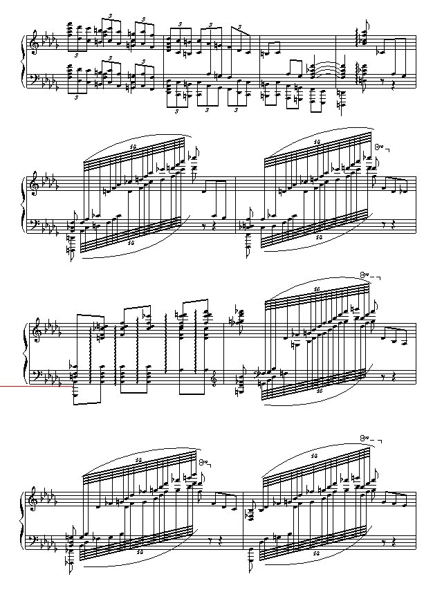 求柴科夫斯基第一钢琴协奏曲曲谱