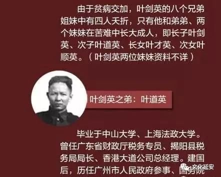 叶道英有几个儿子