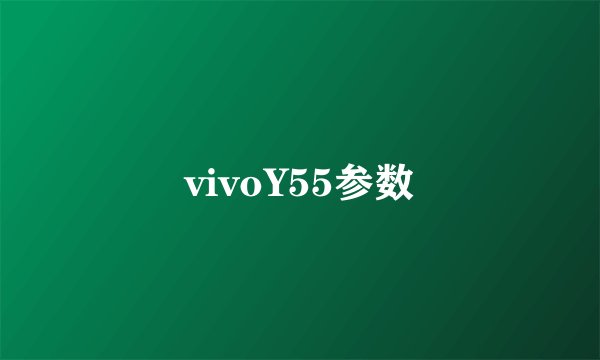vivoY55参数