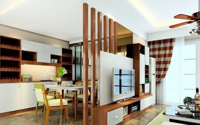 在餐厅和客厅之间,该如何做出隔断?