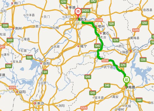 武汉到南昌多少公里