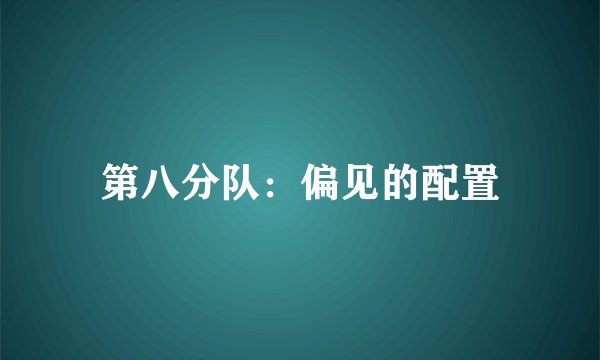 第八分队：偏见的配置