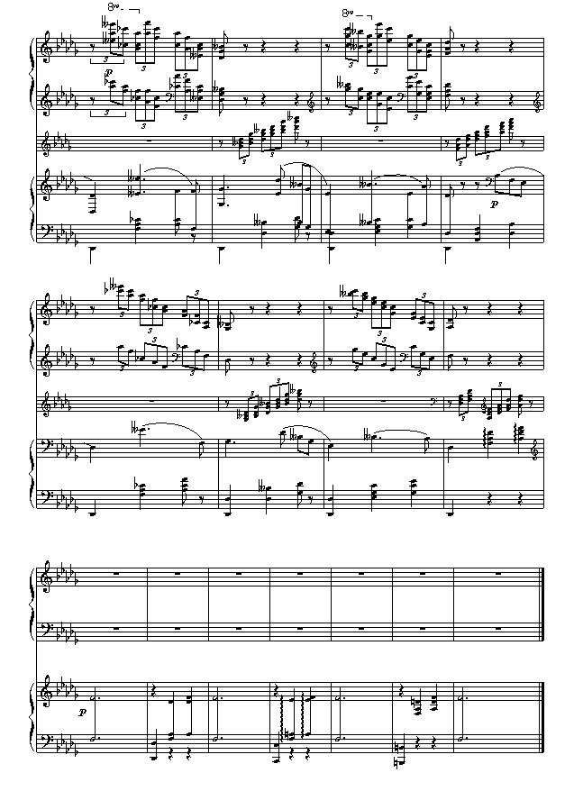 求柴科夫斯基第一钢琴协奏曲曲谱