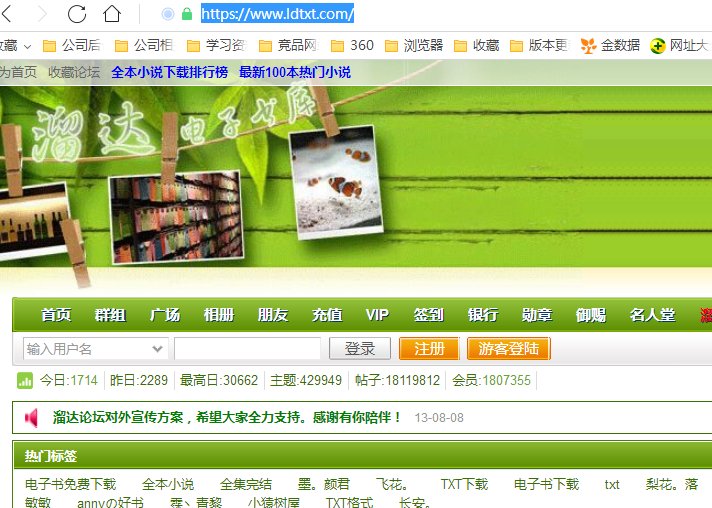 溜达电子书论坛怎么打不开，360浏览器或IE都提示网页走失？