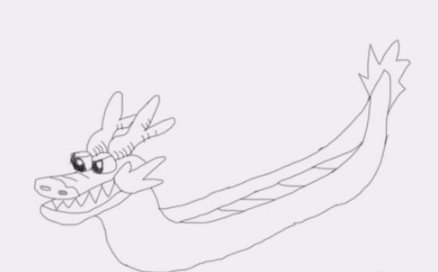 怎么画龙舟简笔画?