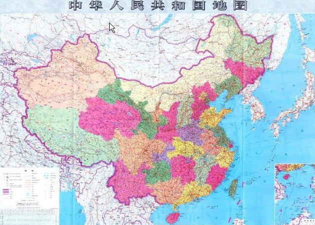 中华人民共和国地图的地理位置