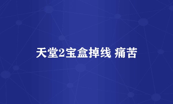 天堂2宝盒掉线 痛苦