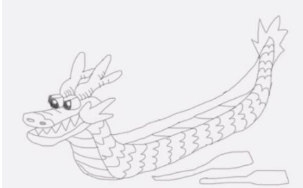 怎么画龙舟简笔画?