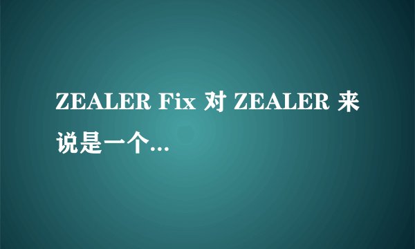 ZEALER Fix 对 ZEALER 来说是一个好的盈利模式吗