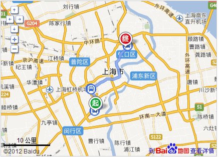 上海汽车南站与赤峰路63号距离是多少