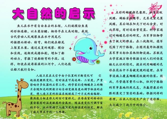 大自然的启示有哪些？