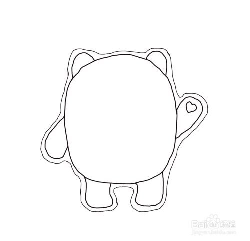 怎么画冰墩墩简笔画