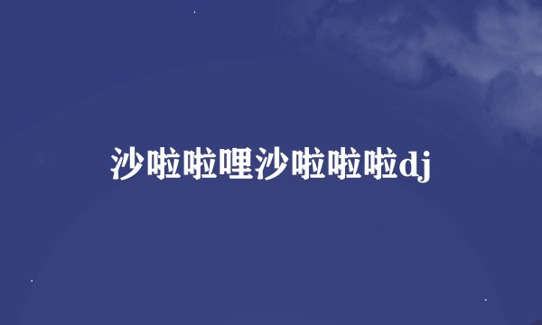 沙啦啦哩沙啦啦啦dj