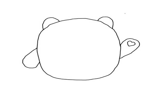 怎么画冰墩墩简笔画