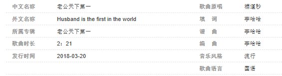 歌曲老公天下第一带歌词