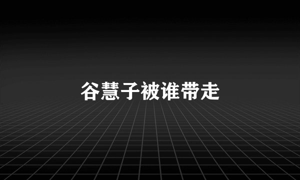 谷慧子被谁带走
