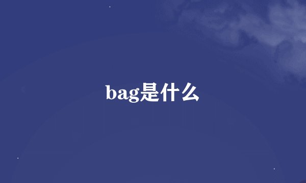 bag是什么