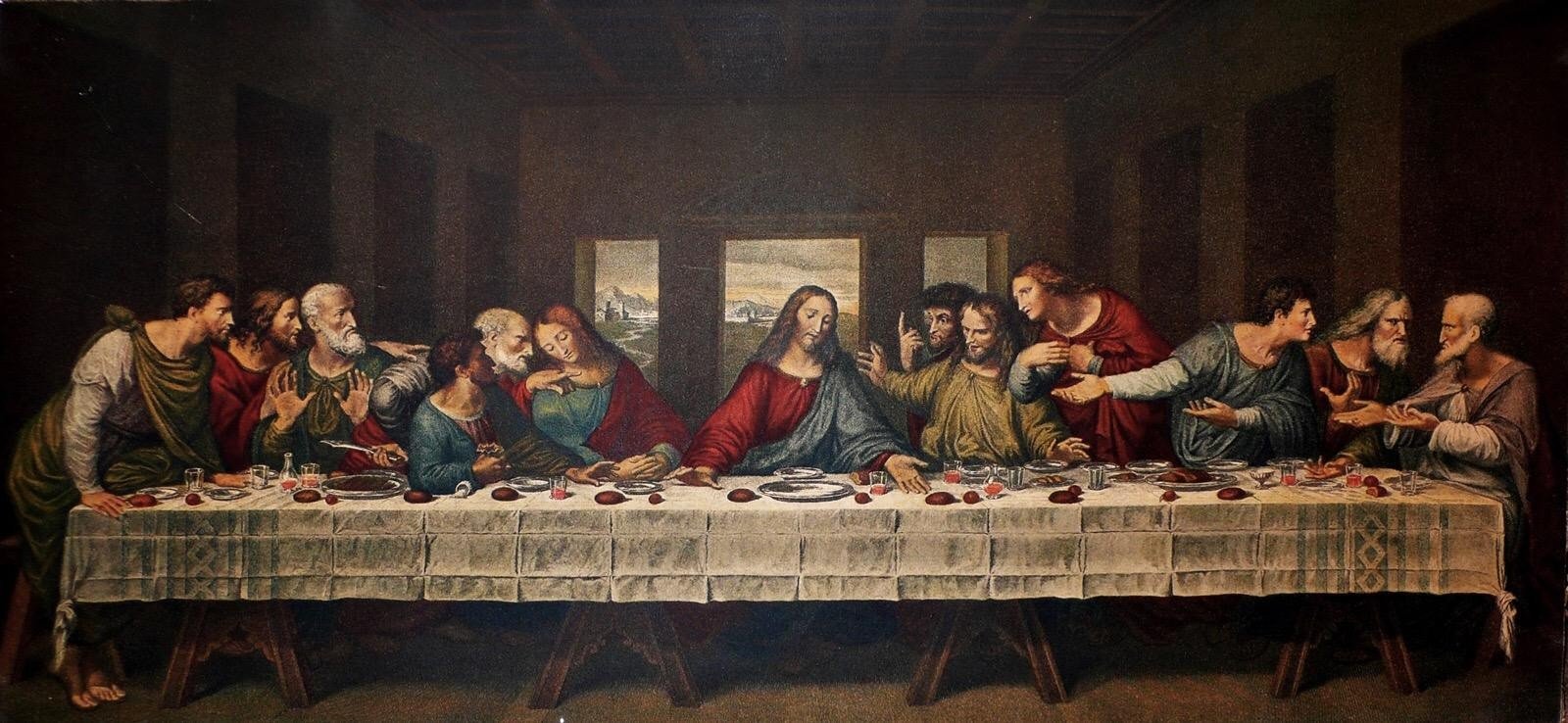 《最后的晚餐》中拿着刀的那只手是谁的?