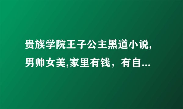 贵族学院王子公主黑道小说,男帅女美,家里有钱，有自己的帮派，自己的公司，很聪明。