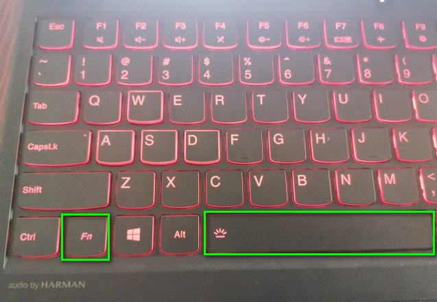 怎么让笔记本键盘亮啊?