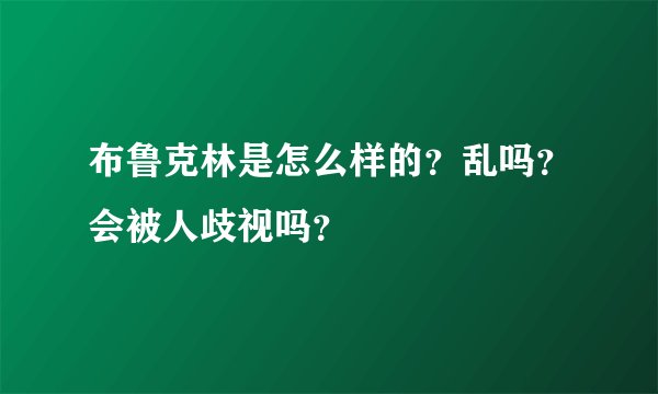 布鲁克林是怎么样的？乱吗？会被人歧视吗？