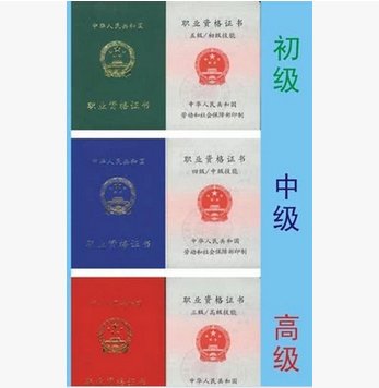 职业资格证书的等级分类