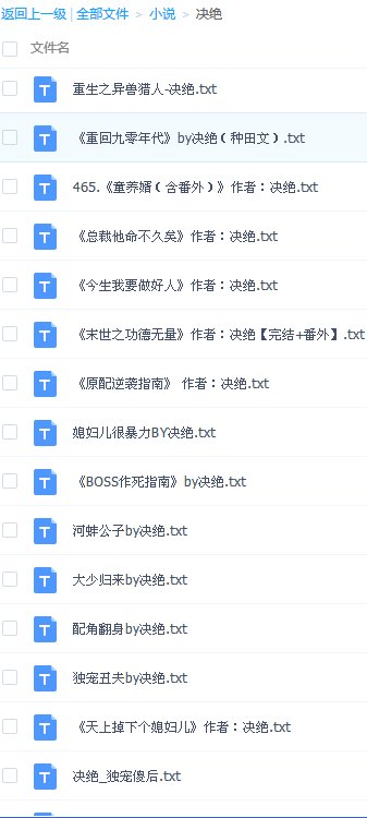谁有决绝的小说大全txt的？