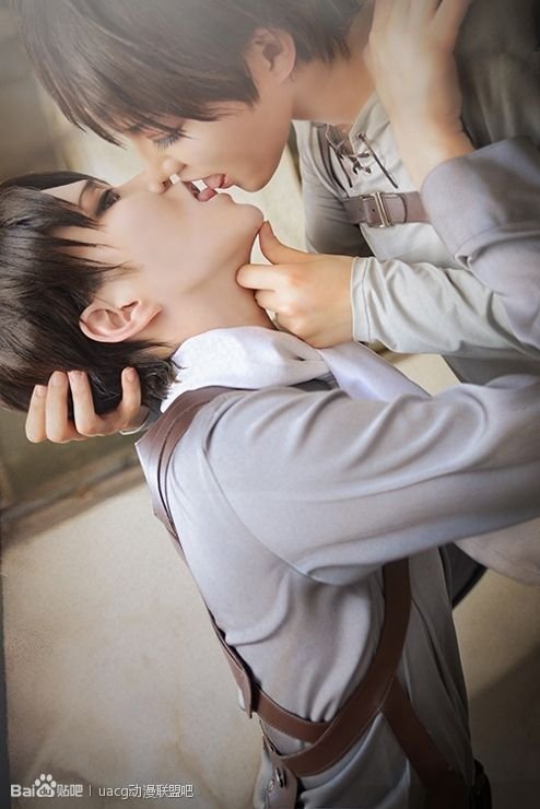 求进击巨人艾伦和兵长的动态腐图啊