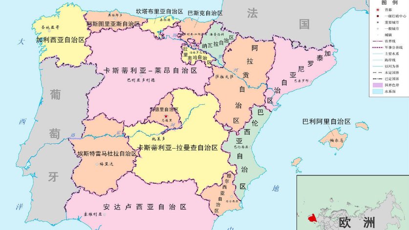 西班牙面积和人口分别是多少？