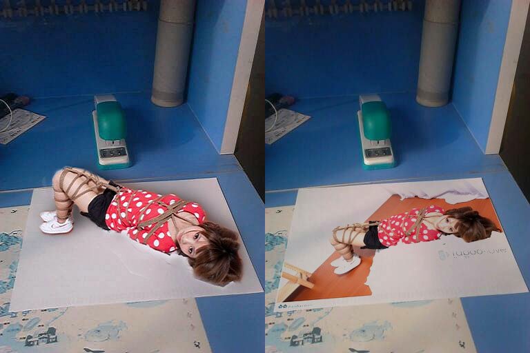 请网友帮我在这上面ps一个被捆绑的绳模，回答后我会把第二张照片补发给您