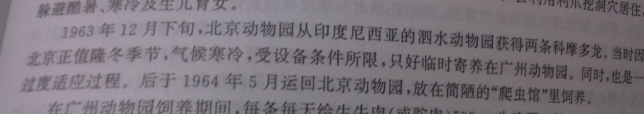 中国有科摩多龙吗