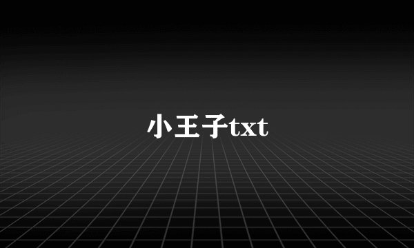 小王子txt