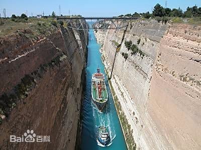 影响科林斯运河开凿的自然条件