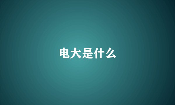 电大是什么