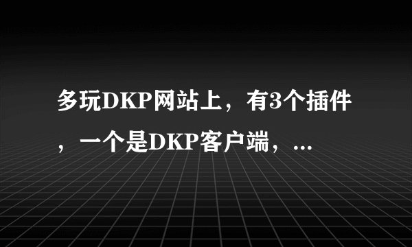 多玩DKP网站上，有3个插件，一个是DKP客户端，一个是国服版DKP插件，一个是魔盒，请问我下哪个啊？