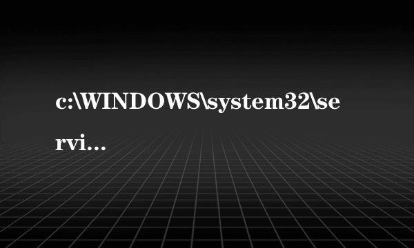 c:\WINDOWS\system32\services.exe