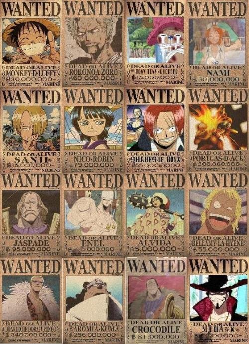 求海贼王悬赏令图片，